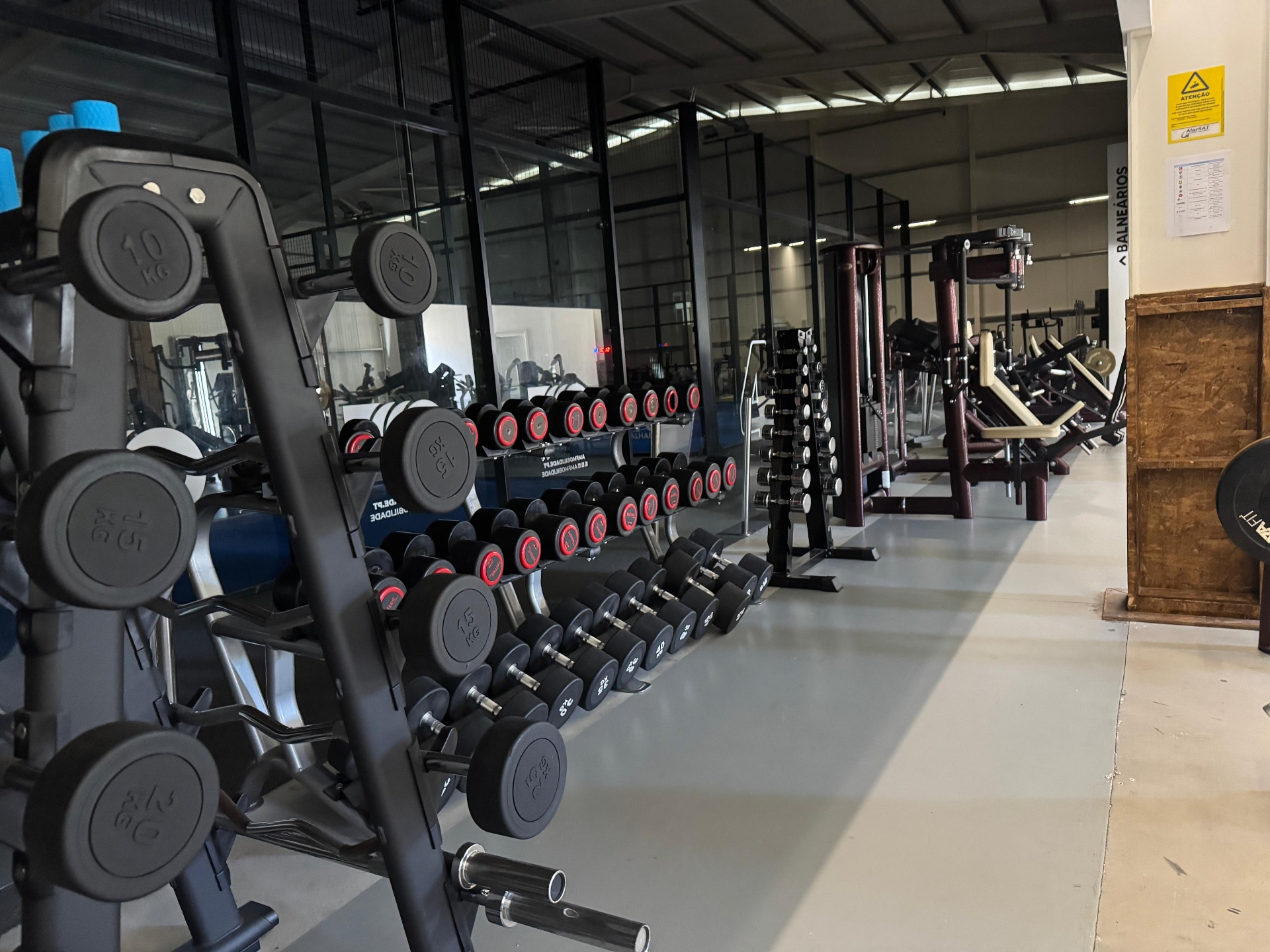 Rack completo de halteres